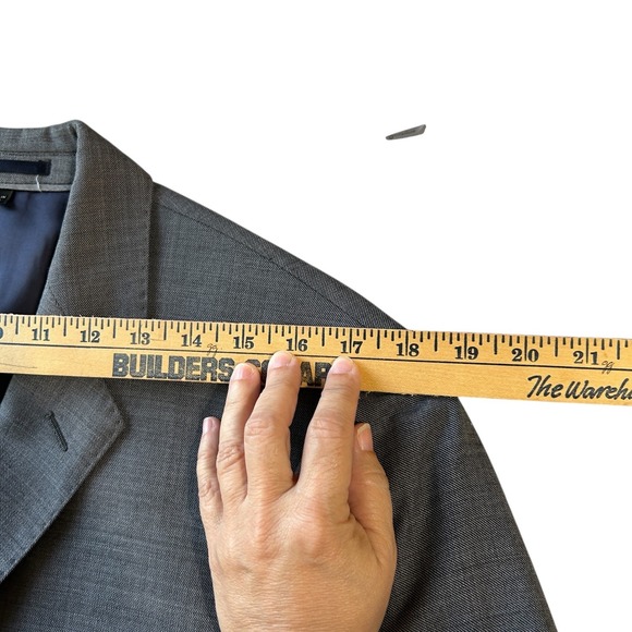 J.Crew Ludlow Blazer 41R Slim Four Season Wool Gray Men's Sport Coat 2-Button - Picture 4 of 11